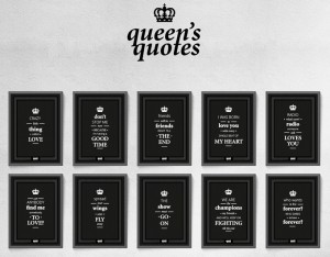 Queen's Quotes Posters