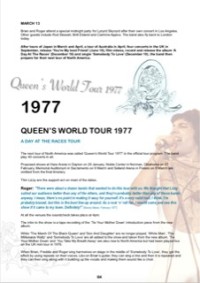 Queen Touring America - Beispielseite