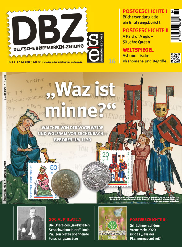 Deutsche Briefmarken-Zeitung über Queen-Briefmarken - Cover