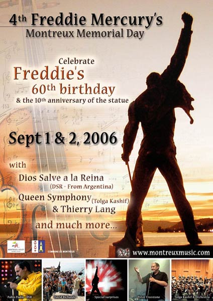 4. Freddie Mercury Memorial Day